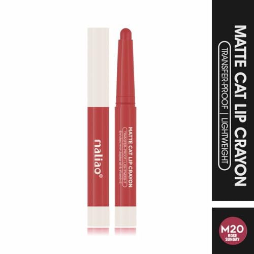 Image of Maliao Matte Cat Lip Crayon: Transfer-Proof & Lightweight (20-ROSE SUNDAY)
