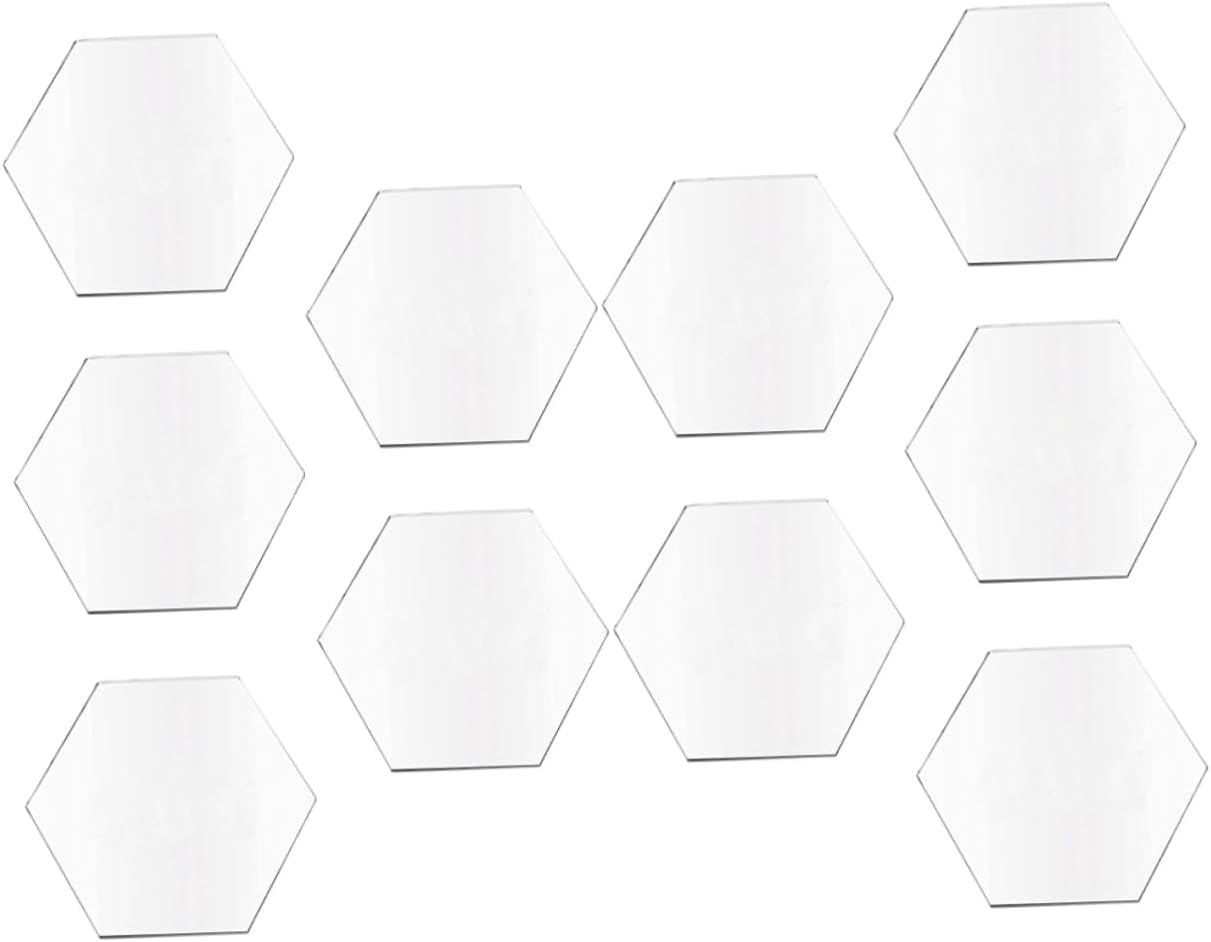 PLAFOPE 10pcs Multi-Function Clear Acrylic Cards for Boy Girl Crafts Durable DIY Plates for Painting Sculpting and Stickers for Birthdays Valentine Day and Travel Memories