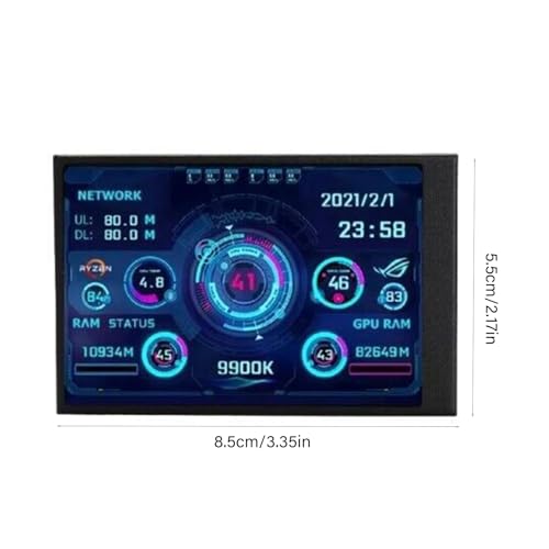 Image of 3.5Inch Type C Portable Secondary Display Dynamic Wide Viewing Small Monitor for Multifunction