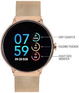 iTouch Sport Round Smartwatch with Waterproof Technology, Heart Rate Monitor, Multi-Sports Mode, Pedometer