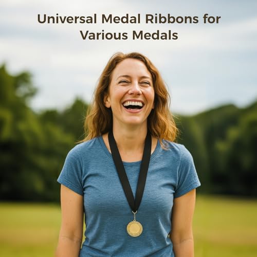 Ruban de médaille avec clip lot de 100 en polyester résistant - 3