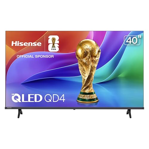 Image of Hisense 40-Inch Class QD4 Series Hi-QLED FHD Smart VIDAA TV (40QD4SV, 2026 Model) – Hi-QLED Color, DTS Virtual:X Sound, VIDAA Smart OS, Alexa Built-in, AirPlay & HomeKit