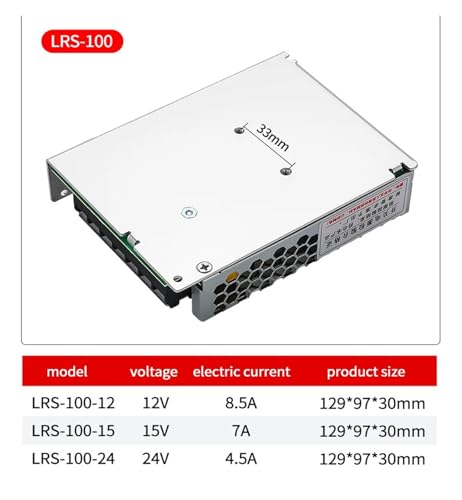 Alimentation à découpage LRS-100 5V 100W transformateur ca cc monosource boîtier - 4