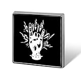 ピンバッジ スリップノット ブローチ 徽章 ボタンブローチ 缶バッジ 合金製 襟章 アクセサリー 正方形 お洒落 軽量 人気