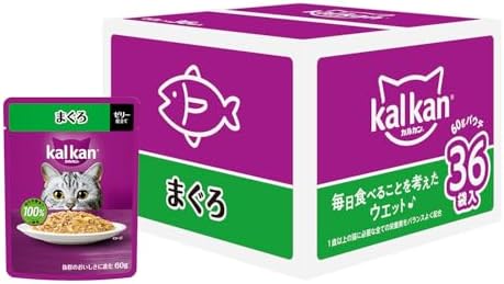 （12:30時点） カルカン パウチ 1歳から 60g×36袋 まぐろ 成猫用 ウェットフード キャットフード 総合栄養食 水分補給 猫 kal kan 大容量 まとめ買い 【EC限定】