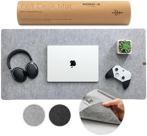 Sous-main De Bureau BUBM 90x43 Cm - Cuir Synthétique Imperméable Pour Ordinateur Et Clavier
