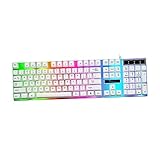 Clavier filaire pour ordinateur : clavier pour votre ordinateur et qui fonctionne également avec votre téléphone ou votre tablette, clavier filaire USB pour ordinateur