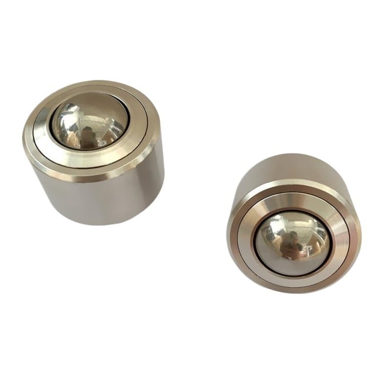 4pcs 10mm Bearing Steel Ball KSM-10 Swivel Round Ball Caster Roller Silver Metal Bull Wheel Universal Transfer Ball Units