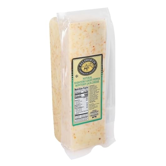 Blaser's Habanero Ghost Pepper Monterey Jack Cheese Loaf, 5 pound - 2 per case