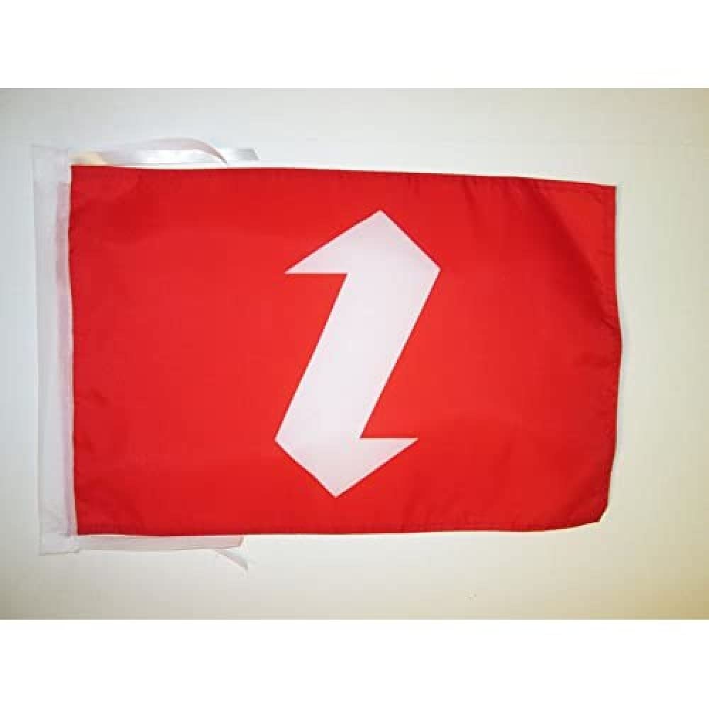 AZ FLAG - Zazas of Turkey Flag - 18'' x 12'' - 100% Polyester Zaza Kurds Small Banner with Two Cords - Fade Resistant - Vivid Colors - 18x12 in - 45x30 Cm