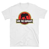 Photo Gallery that merch store maglietta unisex save the elephants jurassic style parody, bianco, l Photo Gallery that merch store maglietta unisex save the elephants jurassic style parody, bianco, l