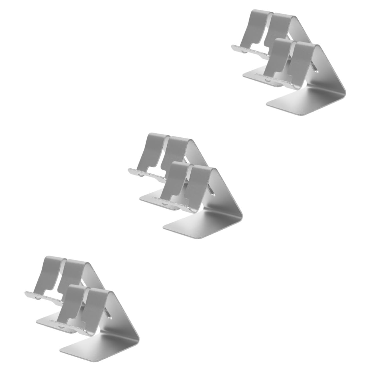OSALADI 6pezzi Supporto Per Telefono Da Scrivania Alluminio Di Supporto Per Smartphone e Tablet Design Stabile e Pratico Per Ufficio e Casa