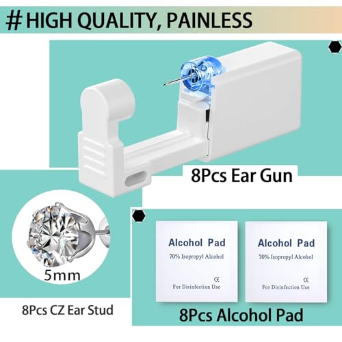 Novopiercing 012 24 Pcs Ear Piercing Kit Disposable Ear Piercing Gun Kit thumb #1