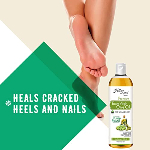Image of Extra Virgin Olive Oil 200ml Pure Natural Cold Pressed For Skin and Hair 200 ml