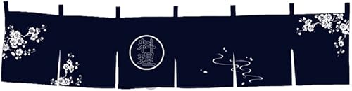 Cortina Noren tradicional para restaurante japonés, cocina, puerta, decoración Izakaya, 40 × 94.5 in