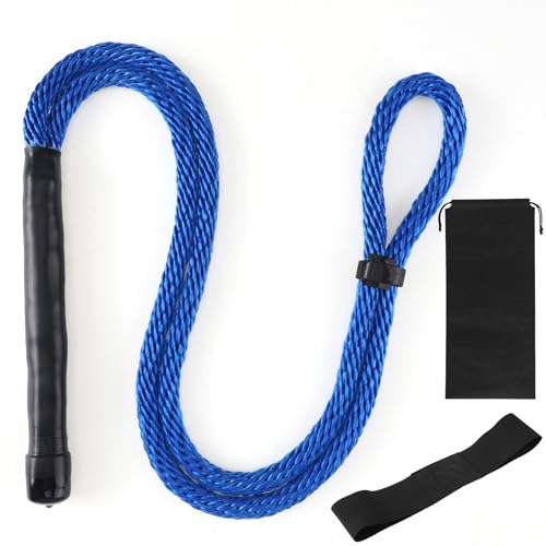 Foilswirl Golf Rope Swing Trainer Set Golf Rope Swing Trainer Aid Multipurpose Suitable for Physical Training Warm up Exercises Strength and Rhythm Control Gifts for Men (Blue)