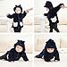 Bibimom Infant Snowsuit Hoodie Boy Girl Dark Brown Plush Snug Lightweight Overcoat Sweatshirt