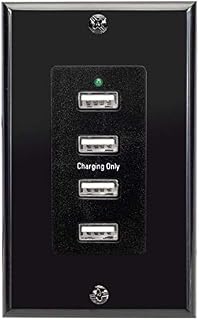 Magnadyne WC-USB-B 12V Wall Mount USB Charging 4 Ports 12-16V DC Input Included