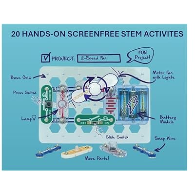 Snap Circuits Beginner، Electronics Exploration Kit، Stem Kit for Ages 5 - 9 (SCB-20)