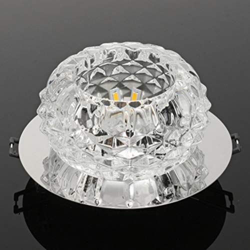 YueWan - Plafoniera a LED in cristallo da 5 W, con...