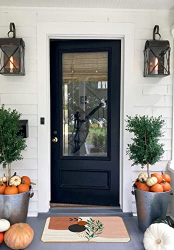 Uinhmop 17''X30'' Mid Century Abstract Boho Botanical Plant Geometric Decorative Doormat,Bohemian Modern Art Floor Mats,Farmhouse Decor For Home Front Door Porch Outdoor Indoor,Boho Lovers Gift #TOP1