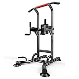 MIIGA multifunktionaler Klimmzugturm Kraftstation Klimmzugstange höhenverstellbar Belastbarkeit 150 kg Krafttraining Liegestütze Bauchmuskeltraining Armtraining Schultertraining für Zuhause
