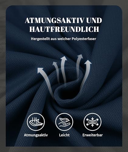 SwissWell Polo de Manga Larga para Hombre Camiseta Polo Transpirable para Golf, Ligera, para Deportes al Aire Libre y Estilo Casual - imagen 6