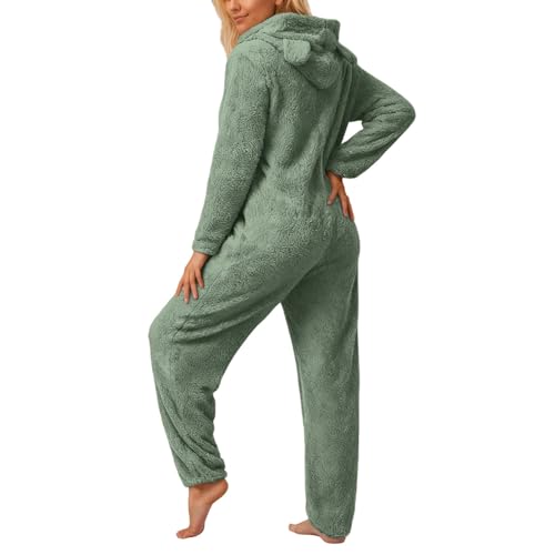Combinaison de pyjama femme grande taille contre le froid automne hiver