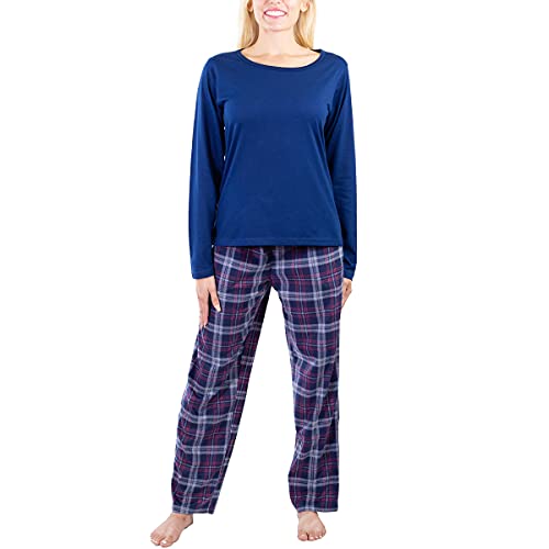 Jo & Bette Womens Pajama Sets 2 Pack Fuzzy PJ ...
