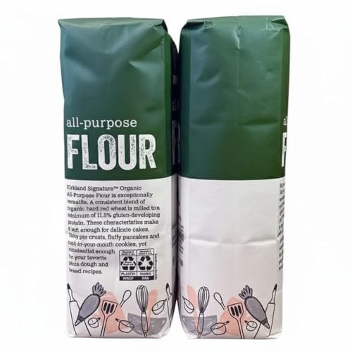 Organic Unbleached All Purpose Flour, 10 Pounds (Pack of 2), All-Purpose Flou, Milled from Organic Hard Red Wheat, Total Net Weight 20 lbs, Store in a Cool Dry Place in a Sealed Container image 4