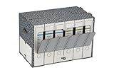 Inhalt: 10 Stück NIPS 152505124 ORDNER-ARCHIV-BOX, B 50,5 x T 30,0 x H 33,5 cm, 10er Packung, anthrazit/weiss¸
