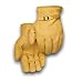 Golden Stag Work Glove Heavy Duty Gold Cowhide Pull Strap Glove, Large, 187