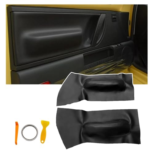 SecosAutoparts Pair Black Door Panel Replacement Armrest Cover Compatible with