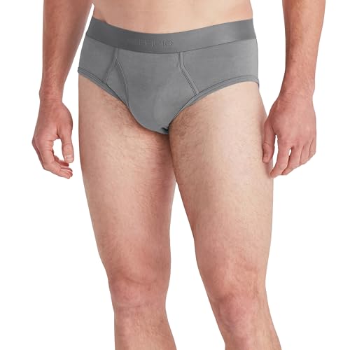 ExOfficio Men's Everyday Brief - Lightweight Knit Jersey Travel Underwear, Grey Heather, Medium
