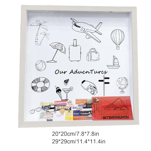 Boîte à souvenirs de voyage déco pour ranger vos billets de concert sur table ou mur - 6