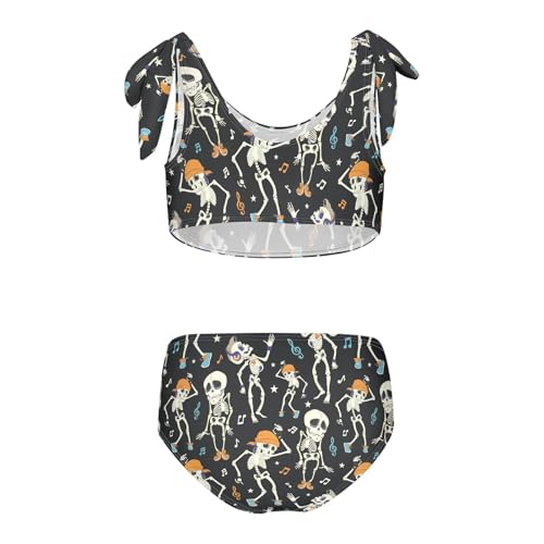 Image of CaTaKu Girls Swimsuits Two Piece Swimwear Cute Bikini Set Tankini Hawaiian Beach Sport Bathing Suit for Girls Size 3-12T