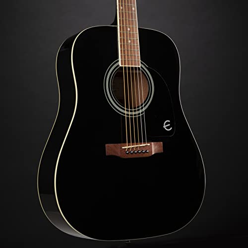 Image of Epiphone DR-100 Acoustic Guitar, Ebony