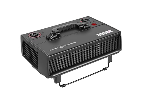 Sujata Heat Convector | 1 Year Warranty, 2000W | Room Heater for Bedroom, Heater for Room in Winter, Fire Resistance PVC Wiring, Adjustable Height & Thermostast for Temperature Control (SRH36- Black)