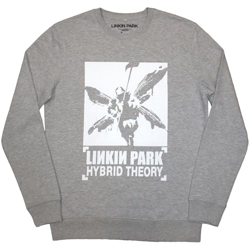 Image of Rock Off officially licensed products Linkin Park Soldier Hybrid Theory Sweatshirt M Grey