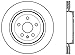StopTech 128.62107R Sport Cross Drilled Brake Rotor (Rear Right), 1 Pack