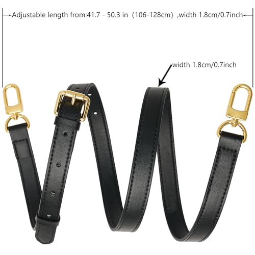 Image of Genuine Vachetta Leather Crossbody Strap Genuine Leather Adjustable Replacement Strap for Shoulder Bag Handbag Purse