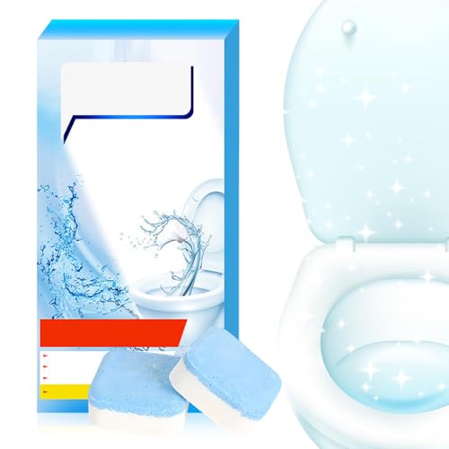 Nettoyant WC Nettoyant Mousse Puissant Tablettes WC Mousse Active Intensif 3 en 1 Action Nettoyage en Profondeur Pack De 16 Anti Calcaire Stop Odeurs Desodorisant WC Efficace (1, 1PCS)