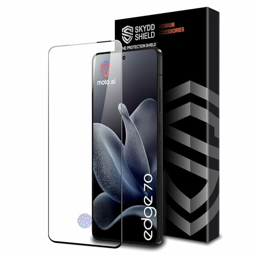 Image of Military-Grade Gorilla Tempered Glass For Motorola Edge 70 (6.7 Inch) With Installation Kit | Edge to Edge Coverage | Black