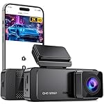 Dash Cam 1296P Front Dashcam, V300 WiFi Dash Camera for Cars with App, Night Vision, Mini Hidden Single Car Camera, Loop Recording, 24H Parking Mode, Support 256GB Max, Black