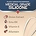 Ebanel Silicone Scar Gel with Allantoin, Emu Oil, Vitamin E and Onion Extract, For Old & New Scars from Surgeries, C-Section, Injuries, Burns & More