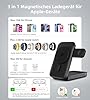 3-i-1 trådlös laddare stativ, 15 W Qi2 magsafe laddare, induktiv trådlös laddningsplatta för iPhone 16 15 14 13 12&Apple Watch Ultra 2/SE/10 9 8 7 6 5 4/AirPods Pro 4 3 2 (adapter ingår ej) #2
