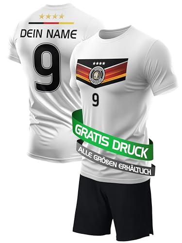 DE FANSHOP Original Personalisiertes Fußball Set Triko Hose Deutschland...