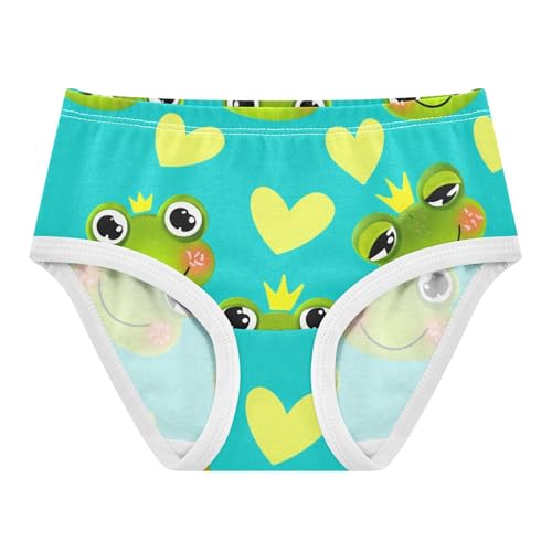 Cotton Toddlers Underwear Floral Cute Cartoon Frog Green Blue Panties Little Girl Cartoon Briefs Undies Kids 2t