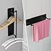 Magnetic Shelves for Washing Machine & Fridge Utentils Rack 5 Pack- Metal Heavy Duty Magnetic Shelf Magnetic Laundry Organizer with Hooks and Towel Holder for Magnetic Laundry Room Storage (Black)