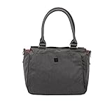 JuJuBe Be Classy Structured Multi-Functional Diaper Bag/Purse, Onyx Collection - Chrome